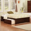 Leo & Lacey Urban Full Storage Platform Bed in Walnut