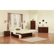 Leo & Lacey Urban Full Storage Platform Bed in Walnut