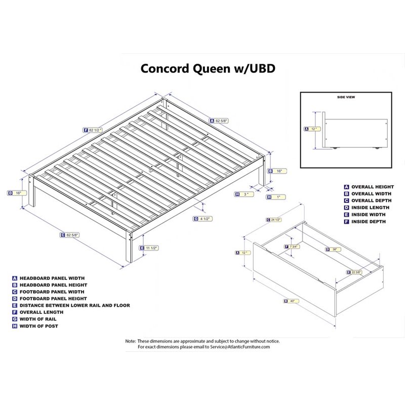 Leo & Lacey Queen Storage Platform Bed in Espresso