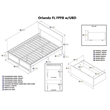 Leo & Lacey Full Wood Platform Bed with Footboard & Storage Drawers in Espresso