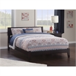 Leo & Lacey Contemporary Queen Solid Wood Platform Bed in Espresso