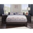 Leo & Lacey Contemporary Queen Solid Wood Platform Bed in Espresso