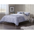 Leo & Lacey Contemporary Queen Solid Wood Platform Bed in White