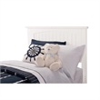 Leo & Lacey Contemporary Twin Solid Wood Platform Bed in White