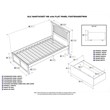 Leo & Lacey Twin Wood Platform Bed with Footboard & Storage Drawers in Espresso