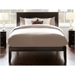Leo & Lacey Contemporary Full Solid Wood Platform Bed in Espresso