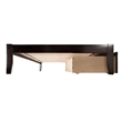 Leo & Lacey Full Wood Platform Bed with Footboard & Storage Drawers in Espresso
