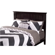Leo & Lacey Full Wood Platform Bed with Footboard & Storage Drawers in Espresso
