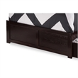 Leo & Lacey Full Wood Platform Bed with Footboard & Storage Drawers in Espresso