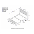 Leo & Lacey Full Wood Foundation Bed with Matching Footboard in White