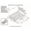 Leo & Lacey Full Wood Platform Bed with Matching Footboard and Drawers in White