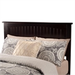 Leo & Lacey Contemporary Queen Solid Wood Platform Bed in Espresso