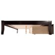Leo & Lacey Queen Wood Platform Bed with Footboard & Storage Drawers in Espresso