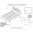 Leo & Lacey Queen Wood Platform Bed with Footboard & Storage Drawers in Espresso