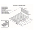 Leo & Lacey Queen Wood Platform Bed with Matching Footboard and Drawers in White
