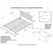 Leo & Lacey King Wood Platform Bed with Footboard & Storage Drawers in Espresso