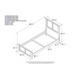 Leo & Lacey Twin XL Wood Foundation Bed with Matching Footboard in White