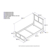 Leo & Lacey Twin Wood Foundation Bed with Matching Footboard in Walnut