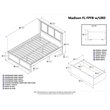 Leo & Lacey Full Wood Platform Bed with Footboard & Storage Drawers in Espresso
