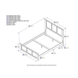 Leo & Lacey Full Wood Foundation Bed with Matching Footboard in Espresso