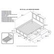 Leo & Lacey Full Platform Bed with Matching Footboard & Storage Drawers in White