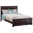 Leo & Lacey Queen Wood Foundation Bed with Matching Footboard in Espresso