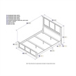Leo & Lacey Queen Wood Foundation Bed with Matching Footboard in White