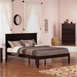 Leo & Lacey Contemporary King Solid Wood Platform Bed in Espresso