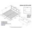 Leo & Lacey King Wood Platform Bed with Footboard & Storage Drawers in Espresso