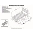 Leo & Lacey Twin Platform Bed with Matching Footboard & Storage Drawers - Walnut