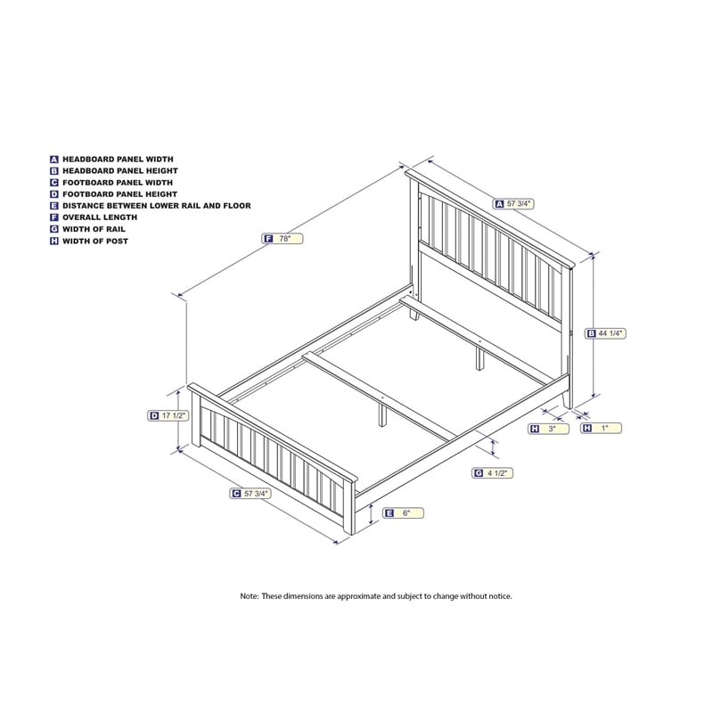 Leo & Lacey Full Wood Foundation Bed with Matching Footboard in Espresso