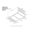 Leo & Lacey Full Wood Foundation Bed with Matching Footboard in Espresso