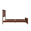 Leo & Lacey Full Wood Foundation Bed with Matching Footboard in Walnut