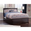 Leo & Lacey Full Platform Bed with Footboard & Storage Drawers in Espresso