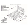 Leo & Lacey Queen Platform Bed with Footboard & Storage Drawers in Walnut