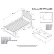 Leo & Lacey Twin Wood Platform Bed with Footboard & Storage Drawers in Espresso