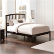 Leo & Lacey Contemporary Full Solid Wood Platform Bed in Espresso