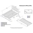 Leo & Lacey Full Wood Platform Bed with Footboard and Twin Trundle in Walnut
