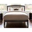 Leo & Lacey Contemporary Queen Solid Wood Platform Bed in Espresso