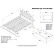 Leo & Lacey Queen Wood Platform Bed with Footboard & Storage Drawers in Espresso