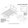 Leo & Lacey Full Wood Platform Bed with Footboard & Storage Drawers in Espresso