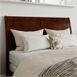 Leo & Lacey Full Wood Foundation Bed Frame with Matching Footboard Walnut