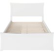 Leo & Lacey Modern Solid Wood Urban Full Storage Platform Bed in White