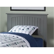 Leo & Lacey Contemporary Twin Wood Panel Headboard in Grey Finish