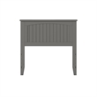 Leo & Lacey Contemporary Twin Wood Panel Headboard in Grey Finish