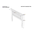 Leo & Lacey Contemporary Twin Wood Panel Headboard in Grey Finish