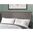 Leo & Lacey Contemporary Full Wood Panel Headboard in Grey Finish