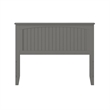 Leo & Lacey Contemporary Full Wood Panel Headboard in Grey Finish