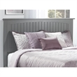 Leo & Lacey Contemporary Queen Wood Panel Headboard in Grey Finish