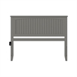 Leo & Lacey Contemporary Queen Wood Panel Headboard in Grey Finish